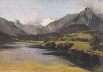 Der Altauseer See mit dem Dachstein